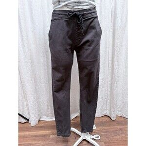 KDNK Men's Slim Taper Jogger Pants Ankle Zips Gray Cotton XL/36 36" Waist